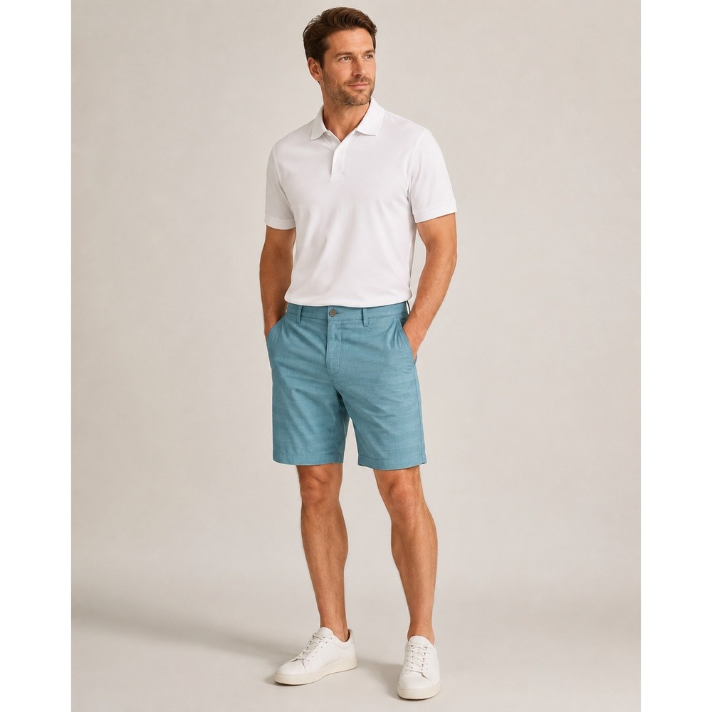 TravisMathew Performance Golf‎ Shorts Mens 40 Light Blue Stretch